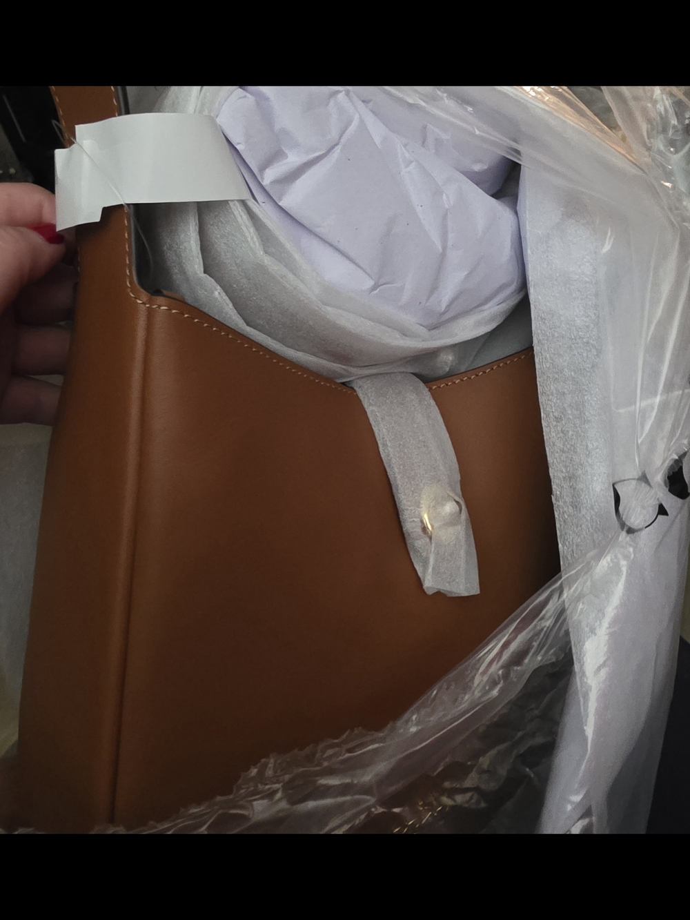 Coach Leather Shoulder Bag in Saddle/Tan Brown - Picture 3 of 6
